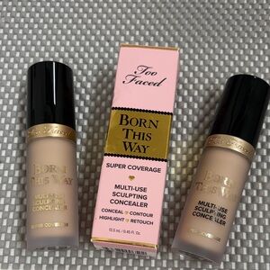 2 Too Faced Born This Way Multi-Use Sculpting Concealers in Marshmallow